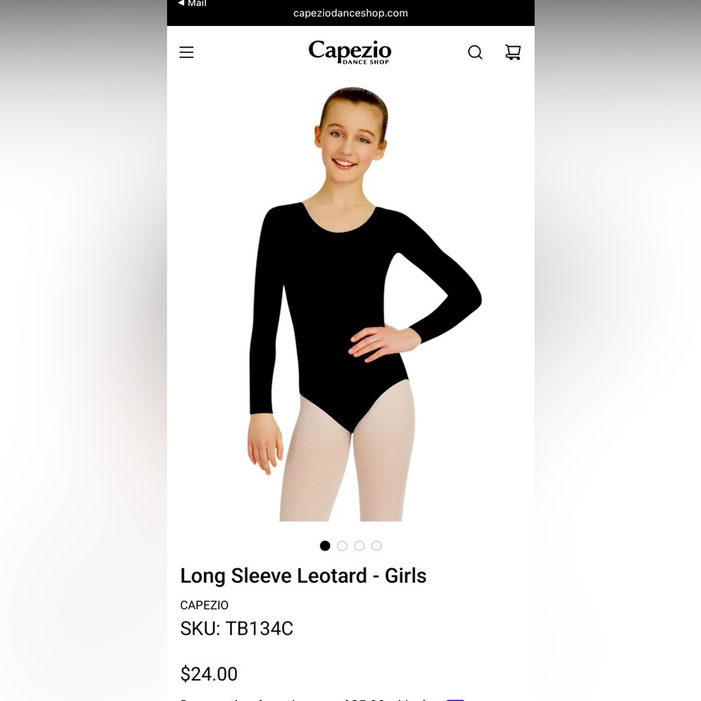 Capezio Long Sleeve Dancewear